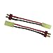 2 Pairs ShareGoo Adapter Compatible with Mini Tamiya Style Plug to Deans T Plug Male Female Connector 16AWG Silicone Cable Wire for RC ESC Car Truck FPV Lipo Battery Charging,3.14