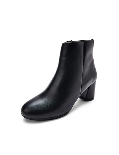 Image of ELLE Women's Stylish Ankle Boots with Block Heel