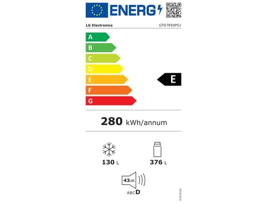 LG Réfrigérateur congélateur haut GTD7850PS1