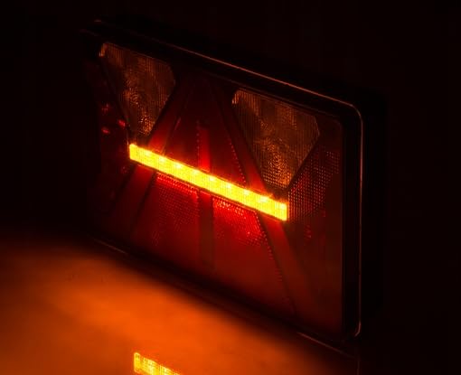 Lampa Tylna Zespolona LED Przyczepa Laweta, Para, 7 Funkcji