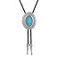 Flower Turquoise Bolo Tie