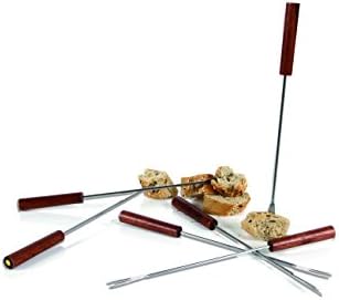 Forchette Per Fonduta Kuhn Rikon - Set 6 Pezzi, Design Croce Svizzera, In Acciaio Inox E Legno - Foto 10