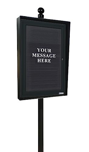 Special Lite Products Message Board with Letters - Community Sign with Locking Case - Weatherproof Announcement Board 24"x36"