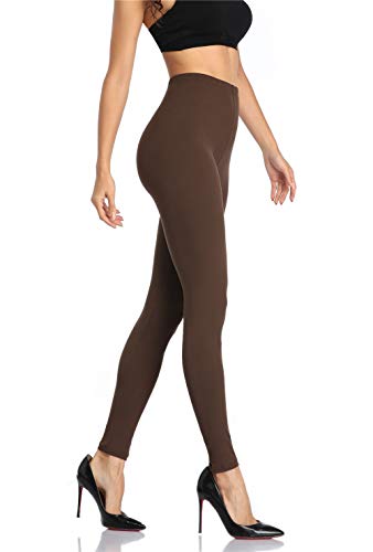 Image of Kotii Women's Soft Full Length Leggings High Waist Ankle Length Leggings Pants Tights