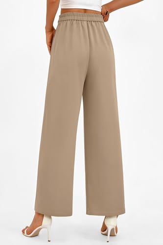 PRETTYGARDEN Women's Wide Leg Dressy Pants High Waisted Fashion Business Casual Work Office Trousers Palazzo Pant2