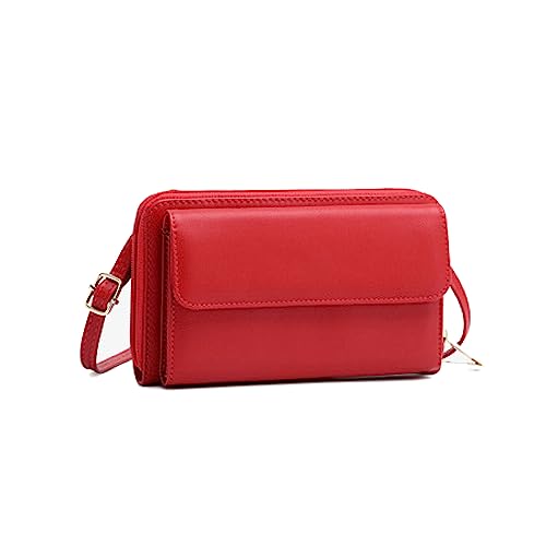 Sac de Téléphone Portable Tactile Femme Petit Sac Bandoulière Portefeuille Porte-Cartes RFID