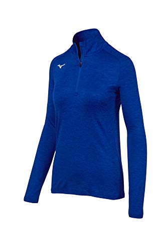 Mizuno Women's Alpha Half Zip t-shirt manches longues running femme col zippé sport
