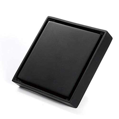 Desagüe de la ducha del baño en color negro para reformas modernas