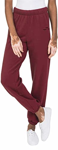 Lazypants Womens Midweight Fleece Jogger Sweatpants (as1, Alpha, s, Regular, Regular, Dark Cherry Red)