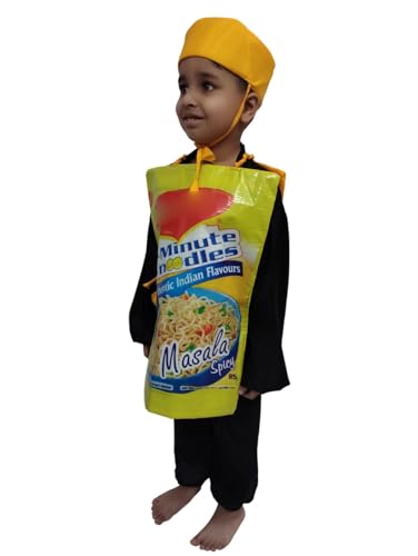 Image of BookMyCostume Instant Noodles Kids Fancy Dress Costume 7-8 Years