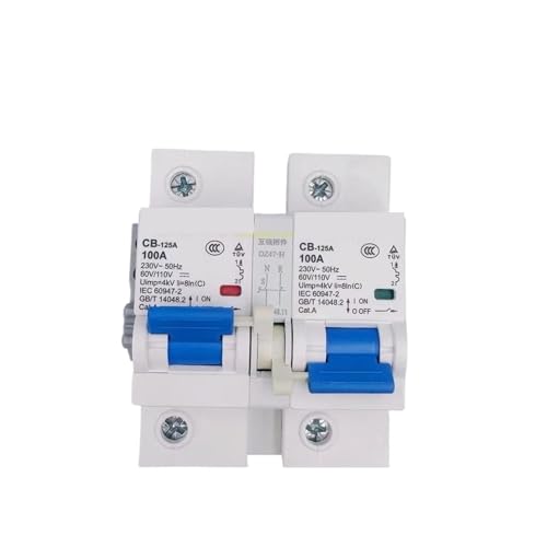 Disjoncteur commutation double verrouillage 100A pour installation solaire autonome et van