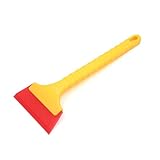 uxcell Long Antislip Handle Red Rubber Car Ice Scraper Windshield Snow Removal