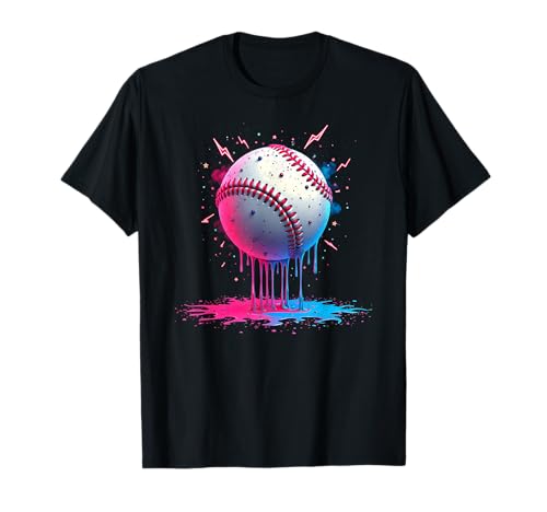 Goteo de béisbol Béisbol Cool Adolescente Niños Béisbol Camiseta