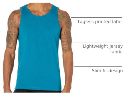 Image of Amazon Essentials Men's Active Quick Dry Tech Stretch Moisture Wicking Lightweight Gym Tank Top