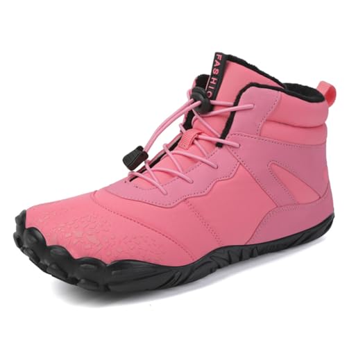 Chaussures d'hiver de randonnée chaudes et antidérapantes à lacets pour homme et femme