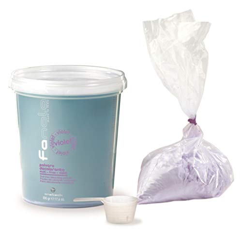 Fanola DECOLORACIÓN Polvo Compacto Violeta Decolorante 500GR - Mechas, golpes de sol, balayages, decoloraciones y decapados cabello pelo - PROFESIONAL