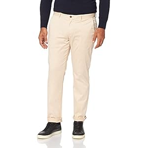 Tommy Hilfiger Bleecker TH Flex Satin GMD Pantalons, Classic Beige, W36 / L32 Homme