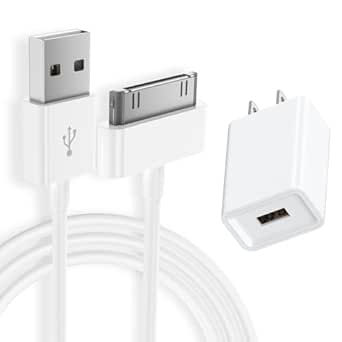 Charger Cable for iPhone 4/4S/3G/3GS, Old iPad 1/2/3, iPod Nano Touch Classic, Replacement USB Sync and Charging Cable Cord (3.3Ft)