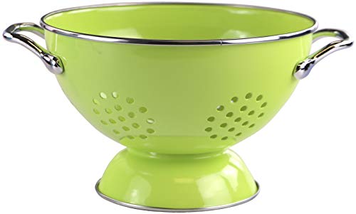 Calypso Basics By Reston Lloyd Powder Coated Enameled Colander, 1.5 Quart, Lime #TOP16