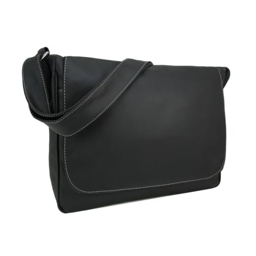 Bolsa Carteiro Pasta Transversal Notebook Masculina (Preto)