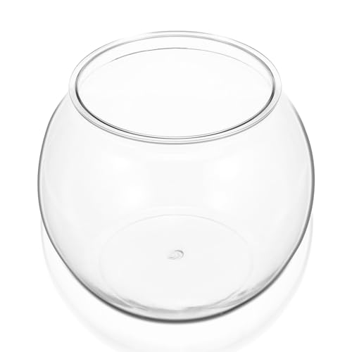 Kunststoff Fischglas Rundes Aquarium Fischschale Kugelaquarium Fischtank Aquarium Klare Vase Topf Transparentes Goldfischglas Aquarium-Blasenschale