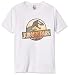 Jurassic Park Big Boys' T-Shirt Shirt, White, Youth Medium