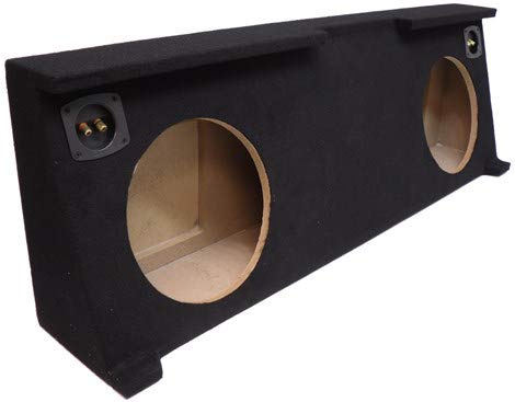 Dual 12 Inch Subwoofer Enclosure Box For 2002-2013 GMC Sierra 3500HD Crew Cab 4 Door - Under Seat