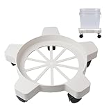 CNQLIS 5 Gallon Bucket Dolly with 5 Swivel Swivel Wheels,75 lbs, Car Wash Bucket Wheels No Tip or Spilling for Car Washing Garage Construction Flowerpot