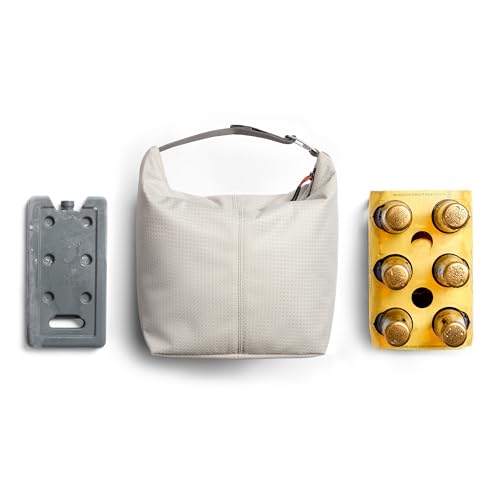 Bellroy Lite Cooler Caddy (10 Liter Insulated Soft Cooler Bag with Waterproof Lining, Built-in Bottle Opener, Folds Away Flat When Empty) - Ash