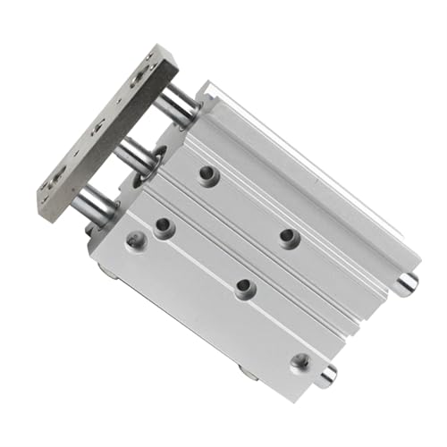Cilindro de guía compacto MGPM80 con carrera de 15mm para alta rigidez lateral 6