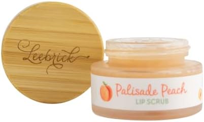 Lip Scrub, Peach Lip Scrub exfoliator, moisturizer for dry and flaky lips, made with real peaches