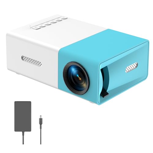 Mini Projection Device, 720P 190 ANSI Lumens, Portable Home Cinema with HDMI/USB/Audio Ports, LED Projector for Phone, Laptop Projection