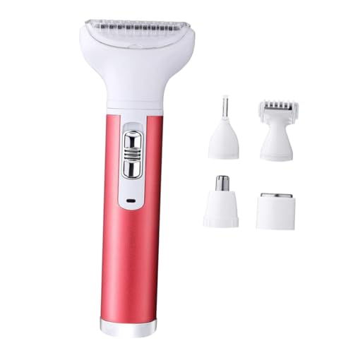 LALADEFIEE Depiladora Eléctrica Mujer Recargable USB con Cabezal Desmontable para Cejas Rostro y Cuerpo Diseño Ergonómico Ligero y Silencioso para Depilación Precisa