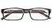 Eyekepper Spring Hinge Striped Reading Glasses (3 Pairs) Men Includes Sunshine Readers (+1.25, 3 Pairs Mix)