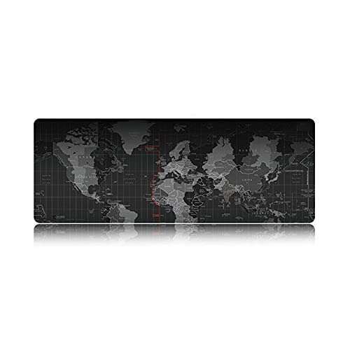 Gifsen Extend Mouse Pad Gaming Mat World Map Large Cloth Mousepad with Non-slip Rubber Base and Overlock Stitch Edge for Home Office School Laptop Computer Mouse Desk Accessory