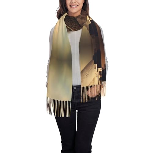 Écharpe longue tendance pour les sorties hivernales en ville