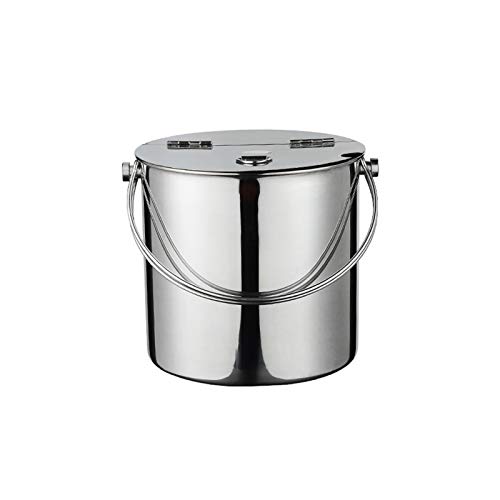 Secchio portaghiaccio Benna Di Ghiaccio Con Lampada Del Ghiaccio Ad Acciaio Inossidabile Con Il Secchiello Portatile Con Il Secchiello Portatile Con Il Coperchio Della Barra Del Cocktail Del Cocktail