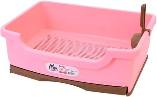 Conutoo猫 トイレ システムトイレ ウィークリートイレセット 本体 おしゃれ 引き出し 大きいトイレ ゆったり 猫 トイレ 大型 速い掃除 無毒無害 猫用トイレ小型と中型の猫に適用 飛び散り防止41*30*15cm (ピンク)