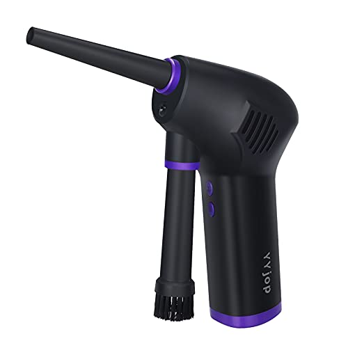 YYjop Air Duster for Computer Electronics Cleaning, Cordless Air Blower Duster Cleaner with 15000mAH Rechargeable Battery, Replaces Compressed Air Can,Enhanced 45000 RPM,60W fast charging TYPE-C Port.