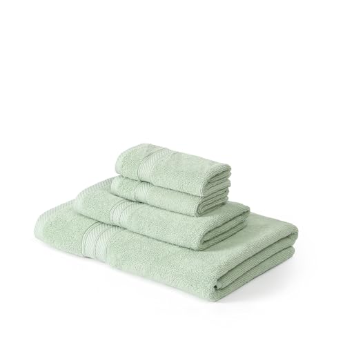 Modern Threads Amrapur Overseas Trefoil Filigree 6-Piece Reversible Yarn Dyed Jacquard Towel Set - Bath Towels, Hand Towels, & Washcloths - Super Absorbent & Quick Dry - 100% Combed Cotton - Cosy Home Interiors Modern Threads Amrapur Overseas Trefoil Filigree 6-Piece Reversible Yarn Dyed Jacquard Towel Set - Bath Towels, Hand Towels, & Washcloths - Super Absorbent & Quick Dry - 100% Combed Cotton - Image 7