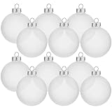 Frosted Glass Ball Ornaments Christmas Tree Decoration 12 Count
