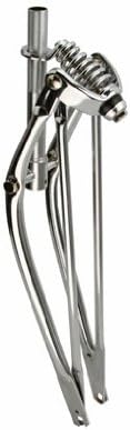 Lowrider 24" Classic Spring Fork 1" Chrome. Bike Fork, Bicycle Fork, Bike Fork Bicycle Fork, Beach Cruiser Fork Bike Part