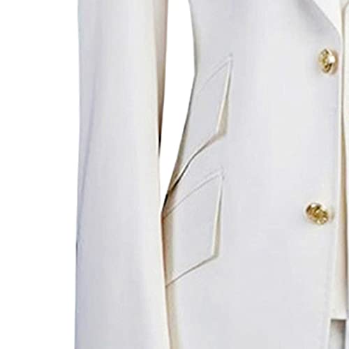 Men Jacket Vest Pant Profession Business Suit Single Breasted Two Buttons Wedding Tuxedo Sets Annual Party Prom Blazer (White,5X-Large,5,Oz) #TOP2