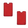WOO LANDO Juego de 2 Fundas RFID y NFC para Tarjetas de crÃ©dito, Tarjeta de identificaciÃ³n, Tarjeta bancaria, Bloqueador RFID 100% contra Datos personales no autorizados.