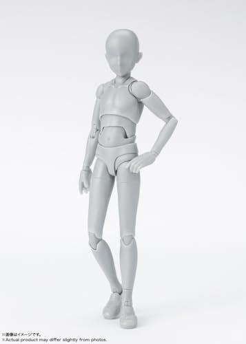 Bandai Tamashii Nations - Body-Kun -School Life- Edition Dx Set (Colore Grigio), Spirits S.H.Figuarts Action Figure - 3