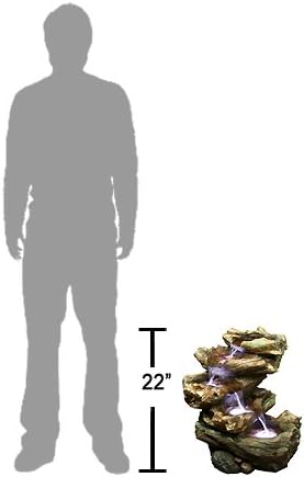 Miniatura 7 de Harmony Fountains - Fuente de tronco, Multicolor