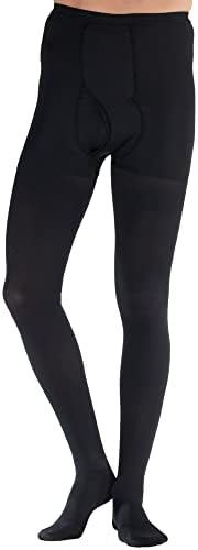 ABSOLUTE SUPPORT Made in USA - Compression Pantyhose for Men 20-30mmHg - Opaque Graduated Compression Tights for Varicose Veins Circulation, Swelling, Blood Clots, DVT - Beige, X-Large - A234BL4