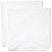 Moon and Back Baby Set of 2 Organic Swaddle Blankets, White Cloud, One Size