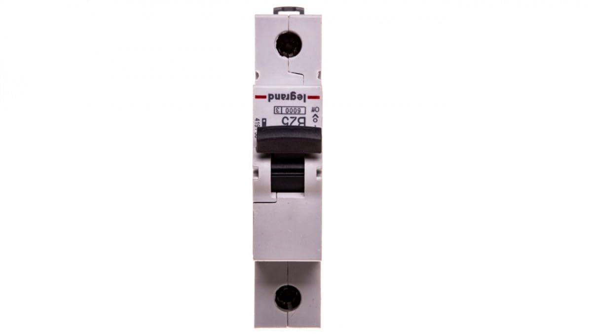 Legrand 419138 RX3 Circuit Breaker B25 A 1P 6KA 1 Module