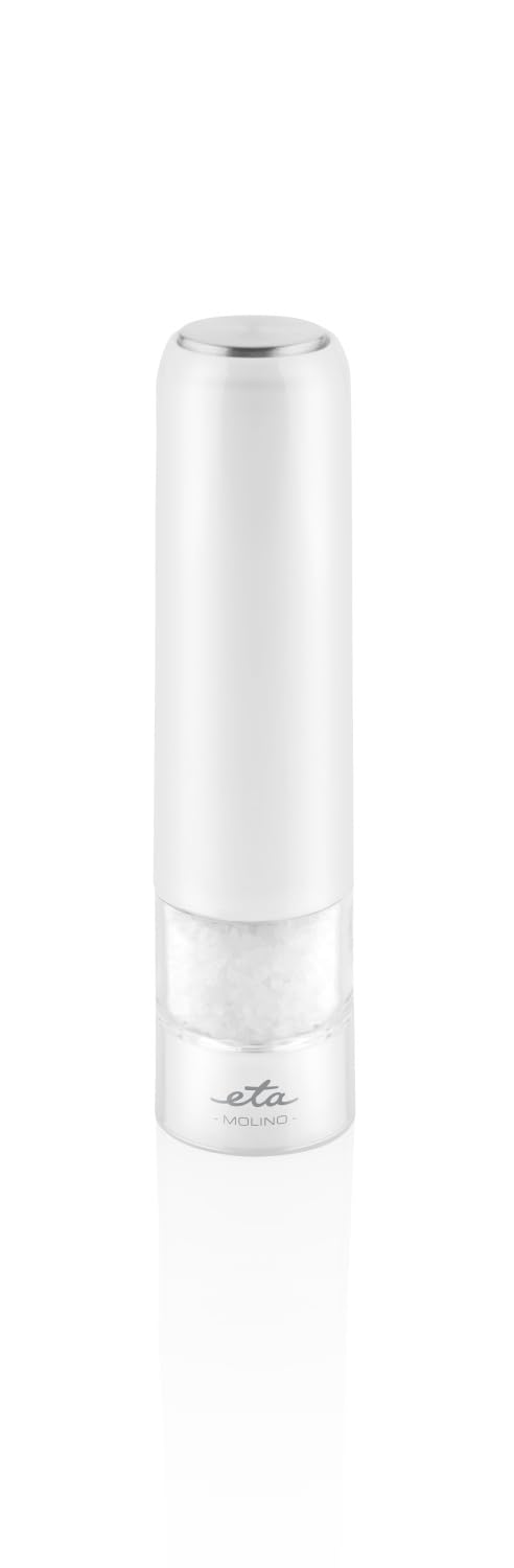ETA Sale e Pepe Mill Set I Molino I Elettrico I Lavorazione Plastica di Alta Qualità I Contenitore Trasparente I Illuminazione dell'Area Sotto Il Mulino